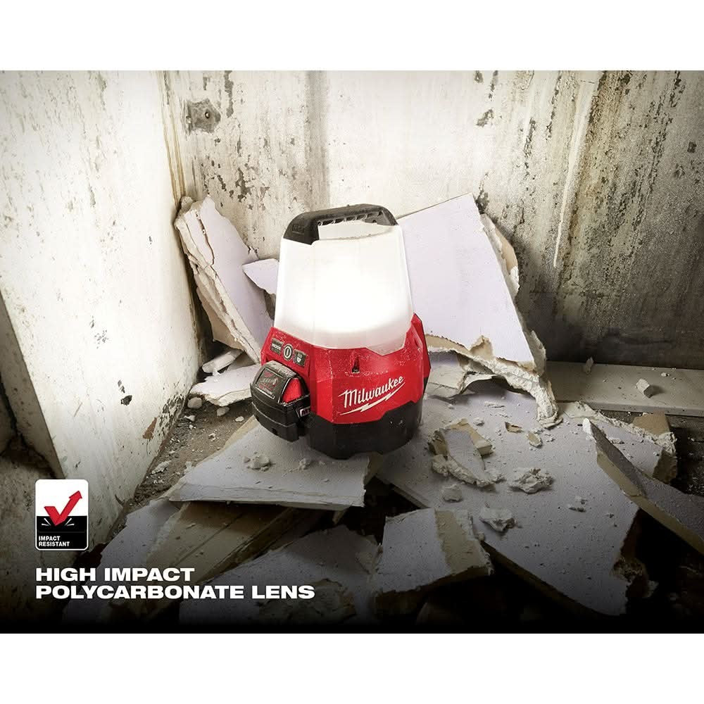 Milwaukee 2144-20 M18 RADIUS Compact 2,200-Lumen Site Light w/ Flood Mode, Tool Only