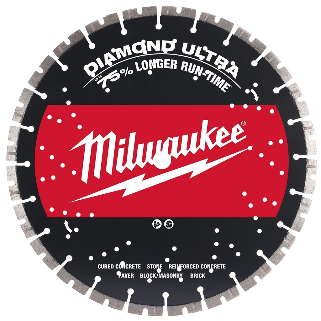 Milwaukee 49-93-7535 12" DIAMOND ULTRA Segmented Turbo, General Purpose Diamond Blade