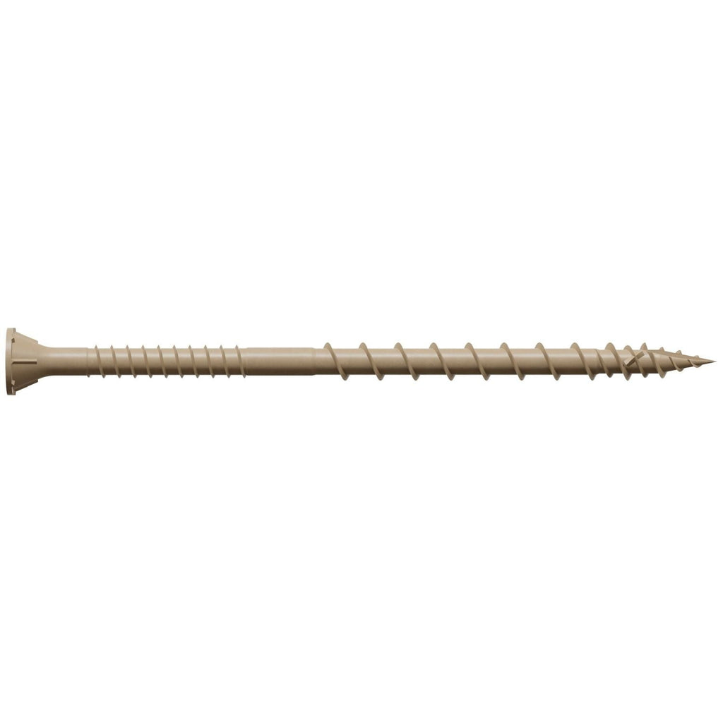 Simpson Strong-Tie DSVT312MB Deck-Drive DSV WOOD Screw, #10 x 3-1/2-in. T-25, Flat Head, Quik Guard, Tan, 1000-Pack