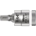 Wera 8740 A Hf Zyklop Bit Socket With Holding Function, 1/4-in. Drive, 9/64-in.x28-mm.