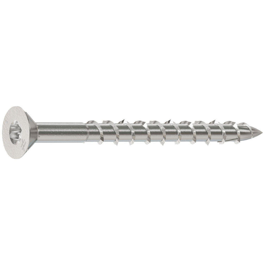 Simpson Strong-Tie T08200DWP Deck-Drive DWP WOOD SS Screw, #8 x 2-in. T-20, Flat Head, Type 316, 85-Pack
