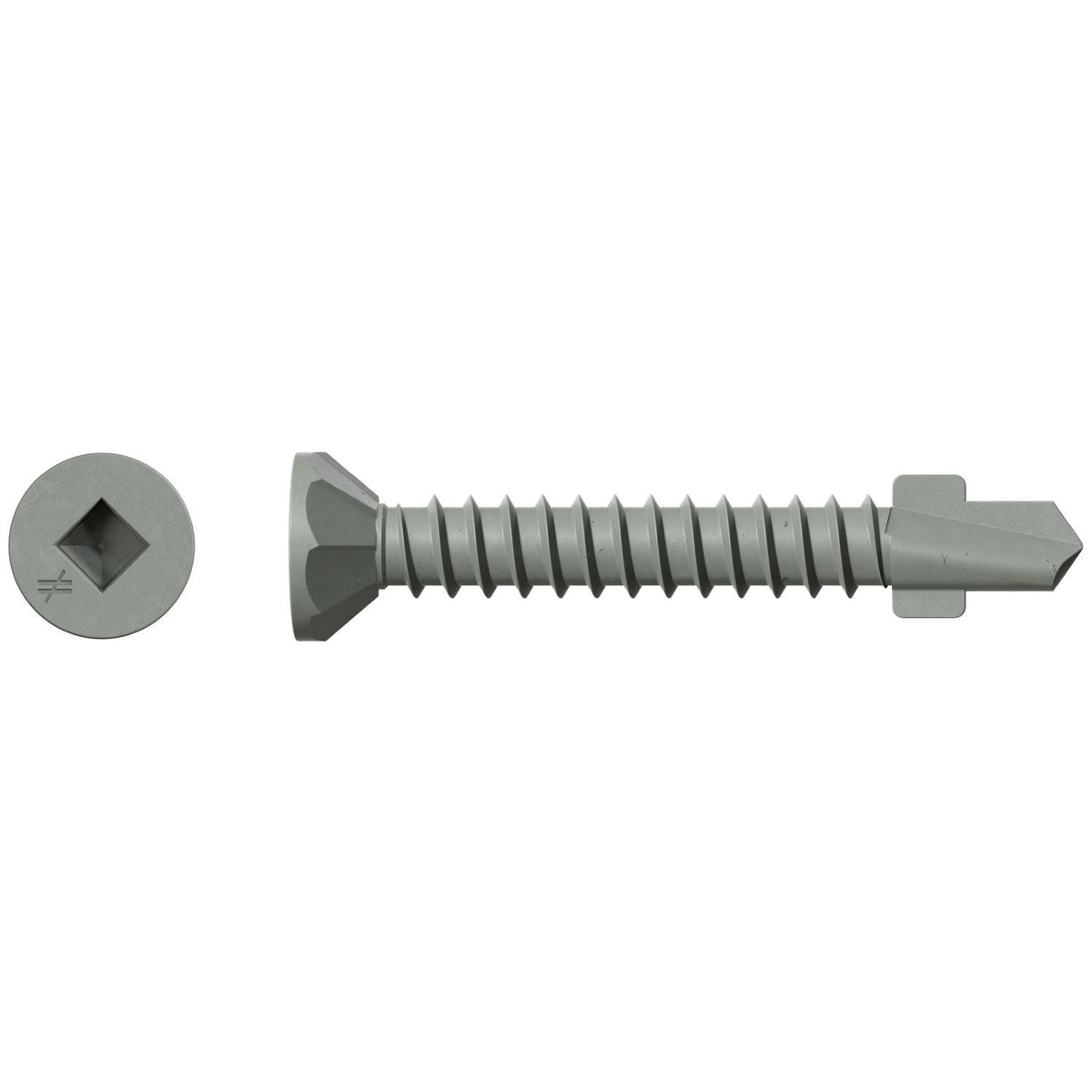 Simpson Strong-Tie CBSDQ138-5K CBSDQ Sheathing-to-CFS Screw, #10 x 1-3/8-in. #2 Square Undersized, Quik Guard, 5000-Pack
