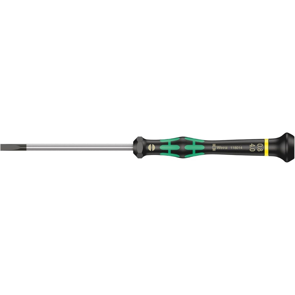 Wera 2035 Screwdriver For Slotted Screws For Electronic Applications, 0.80x4x80-mm.