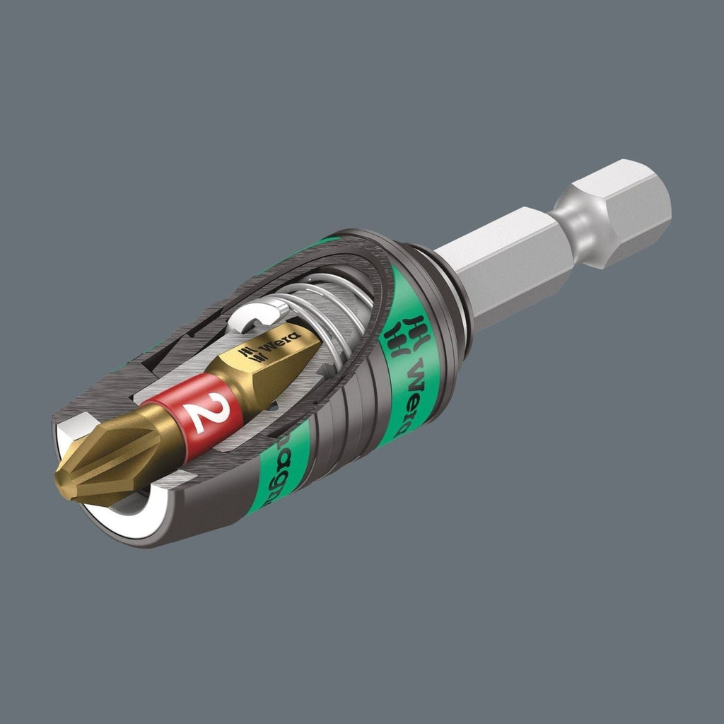 Wera 887/4 Rr SB Rapidaptor Universal Bit Holder With Ring Magnet, 1/4-in.x57-mm.