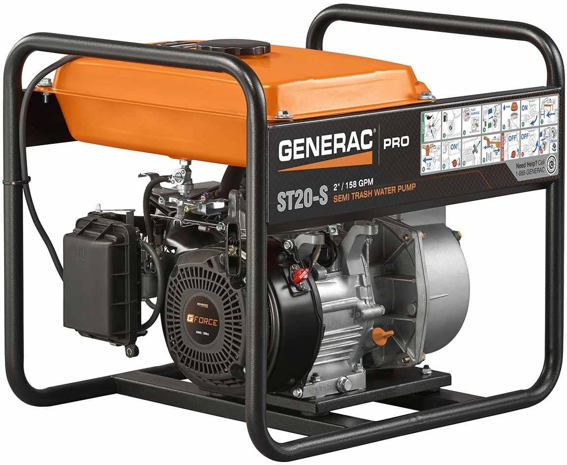 Generac 6919 2-Inch Semi-Trash Water Pump