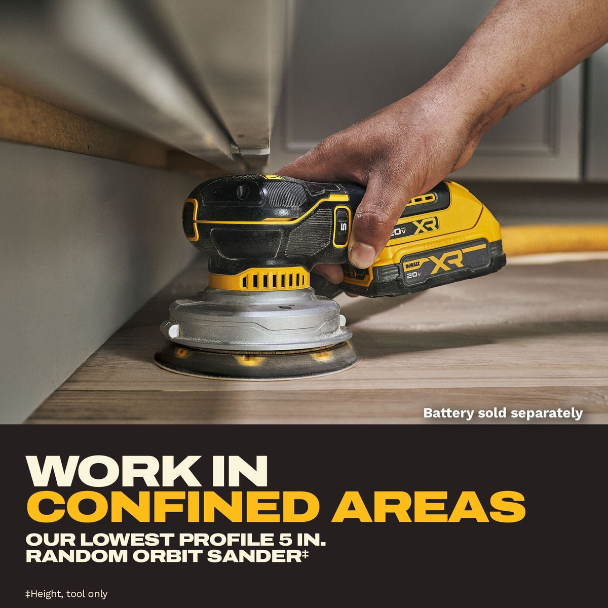 DEWALT 20V MAX XR 5-in. Random Orbital Sander, Tool Only (DCW211B)