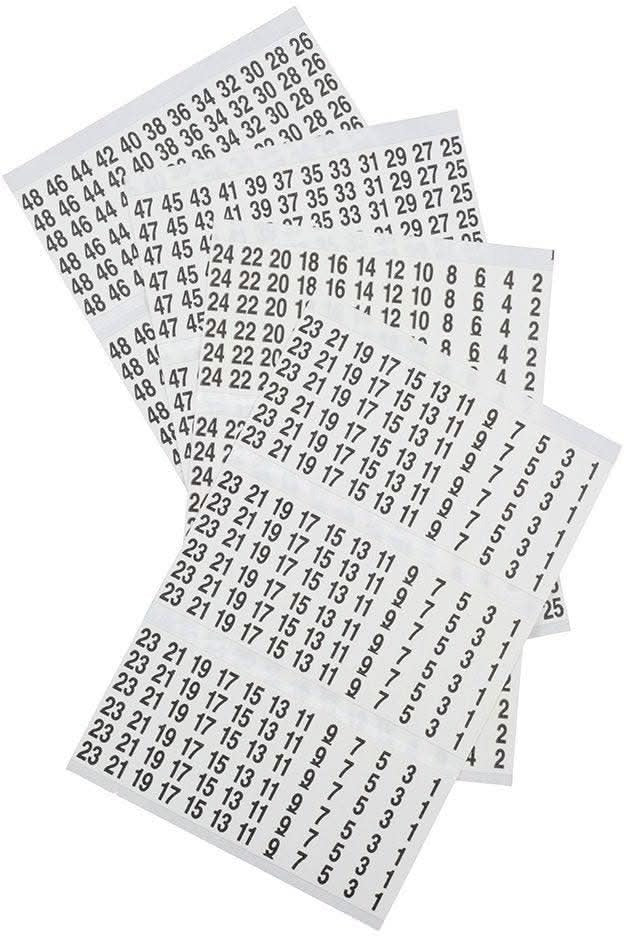 Klein 56250 Wire Marker Book, 1-48