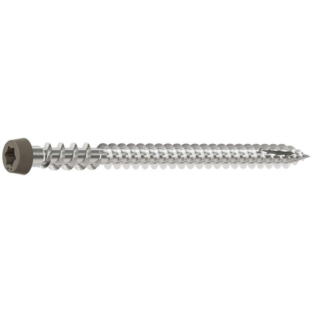 Simpson Strong-Tie DCU234P305GR Deck-Drive DCU COMPOSITE Screw, #10 x 2-3/4-in. T20, Type 305, Gray, 350-Pack