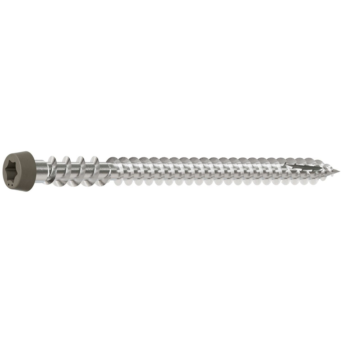 Simpson Strong-Tie DCU234P305GR Deck-Drive DCU COMPOSITE Screw, #10 x 2-3/4-in. T20, Type 305, Gray, 350-Pack