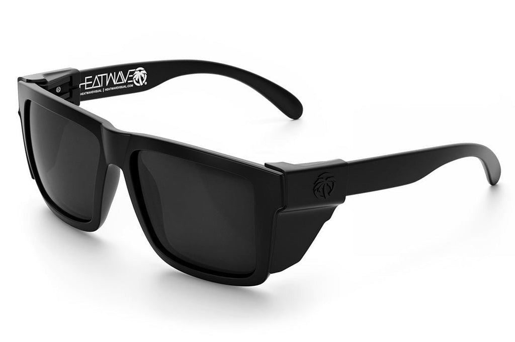 Heat Wave XL VISE Z87 Black Frame Black Lens Sunglasses