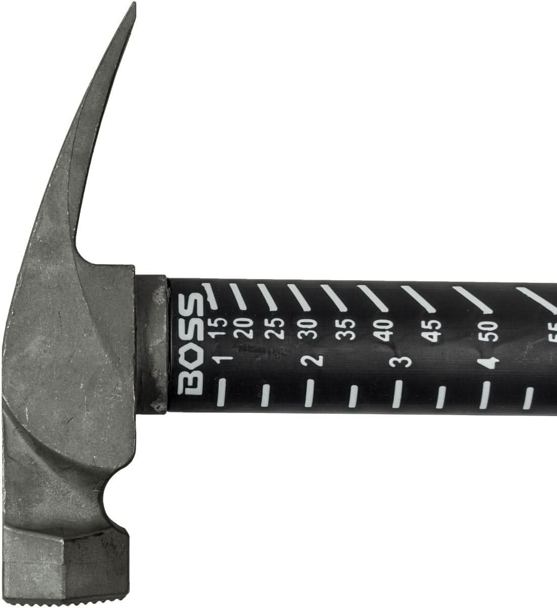 Boss Hammers BH16TIPFS 16 oz Titanium Hybrid Smooth Face Hammer with Fiberglass Handle
