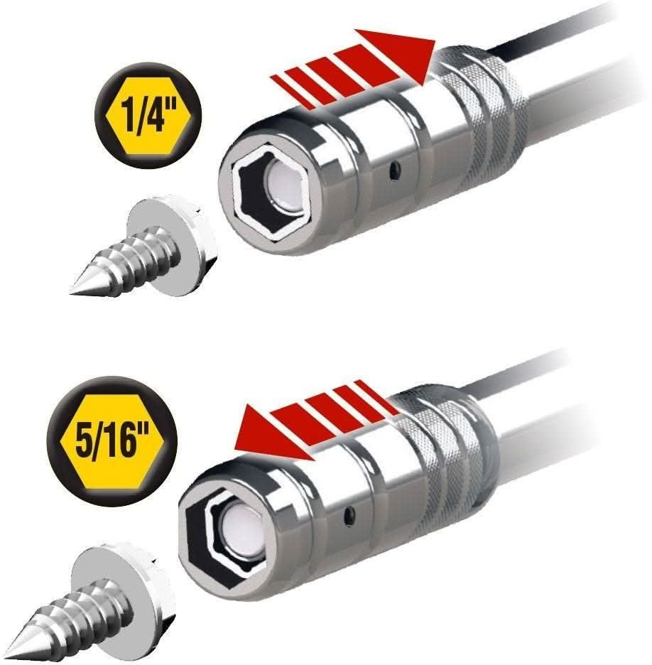 Klein 32596 HVAC Slide Drive Multi-Bit Screwdriver / Nut Driver, 8-in-1