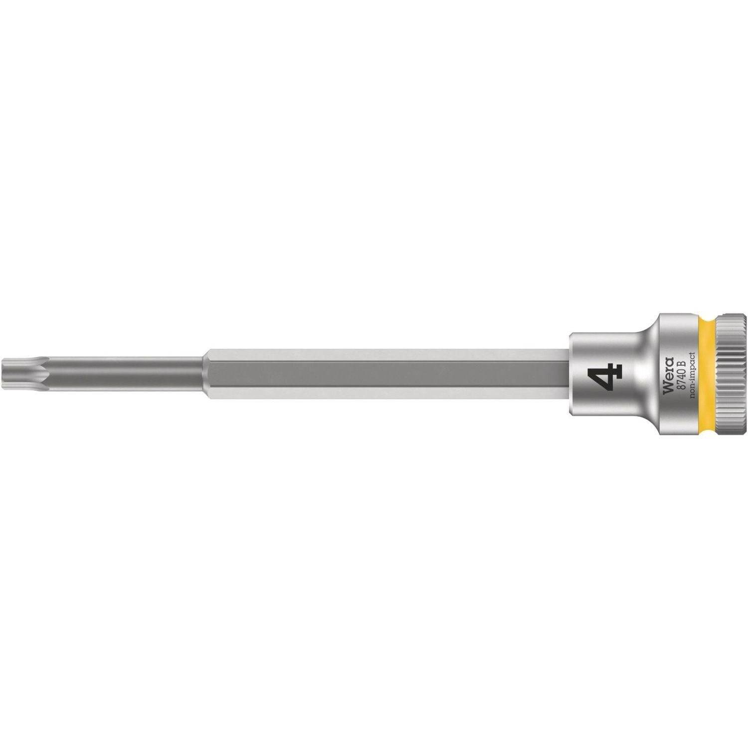 Wera 8740 B Zyklop Bit Socket With 3/8-in. Drive, With Extra Slim Profile Area, 4x107-mm.
