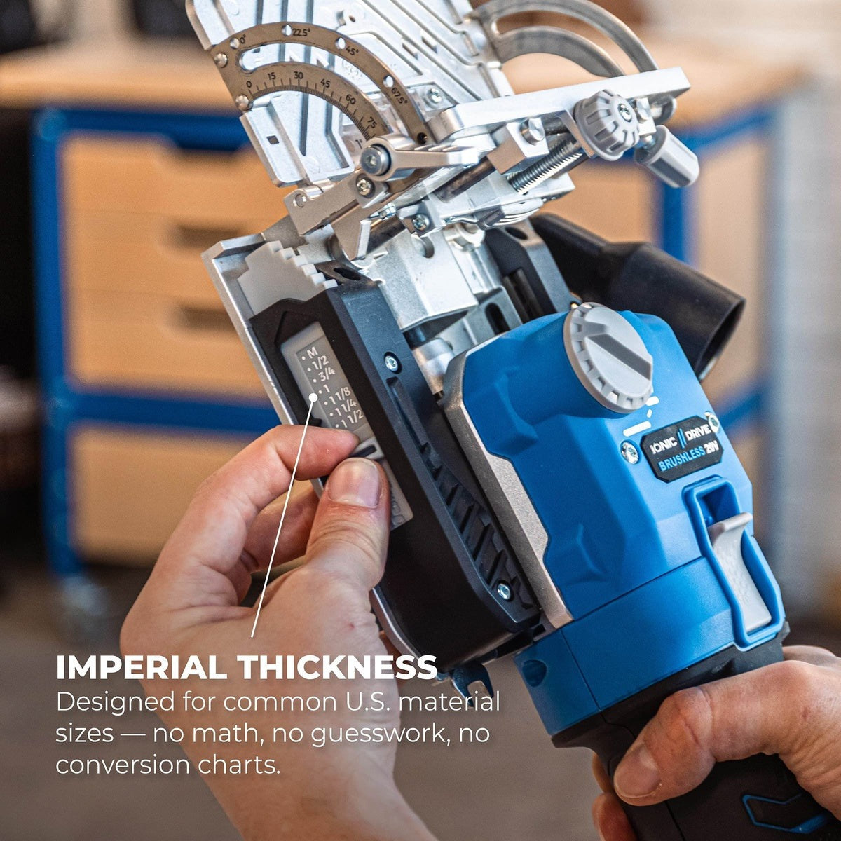 Kreg Edge 20V Ionic Cordless Brushless Loose Tenon Joiner, Tool Only (KPTEDGE100B)