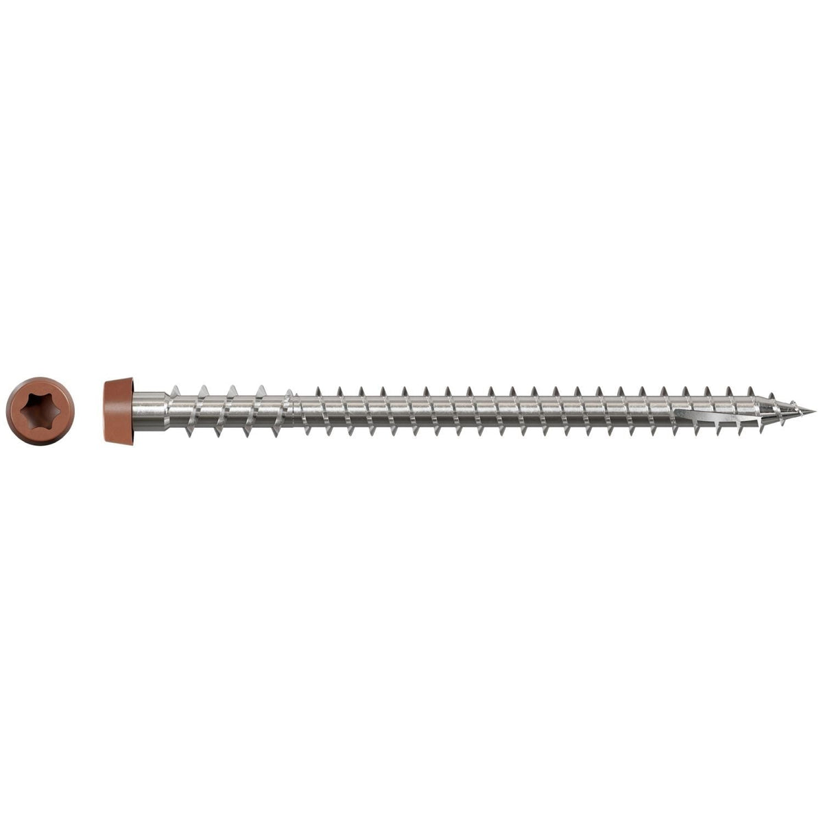 Simpson Strong-Tie DCU234S316RD Deck-Drive DCU COMPOSITE Screw (Collated), #10 x 2-3/4-in. Type 316, Red, 1000-Pack