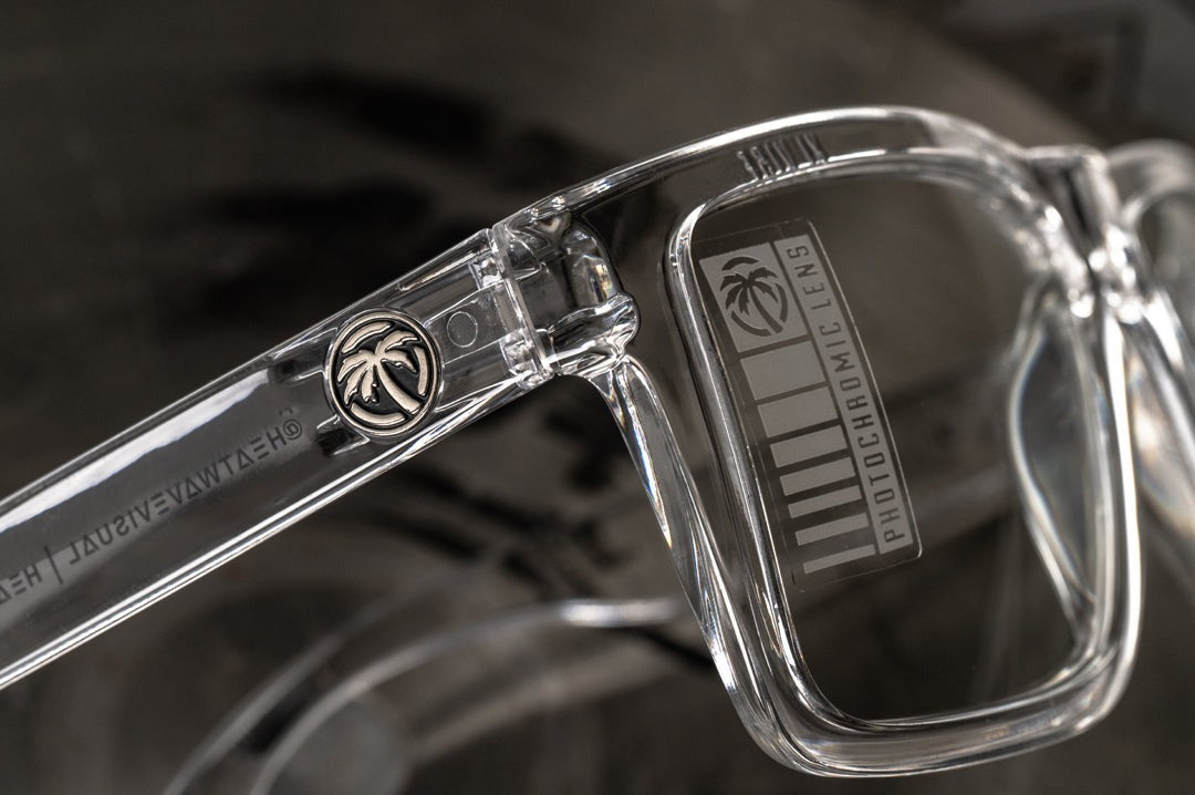 Heat Wave VISE Z87 VAPOR CLEAR Frame Photochromic Lens Sunglasses
