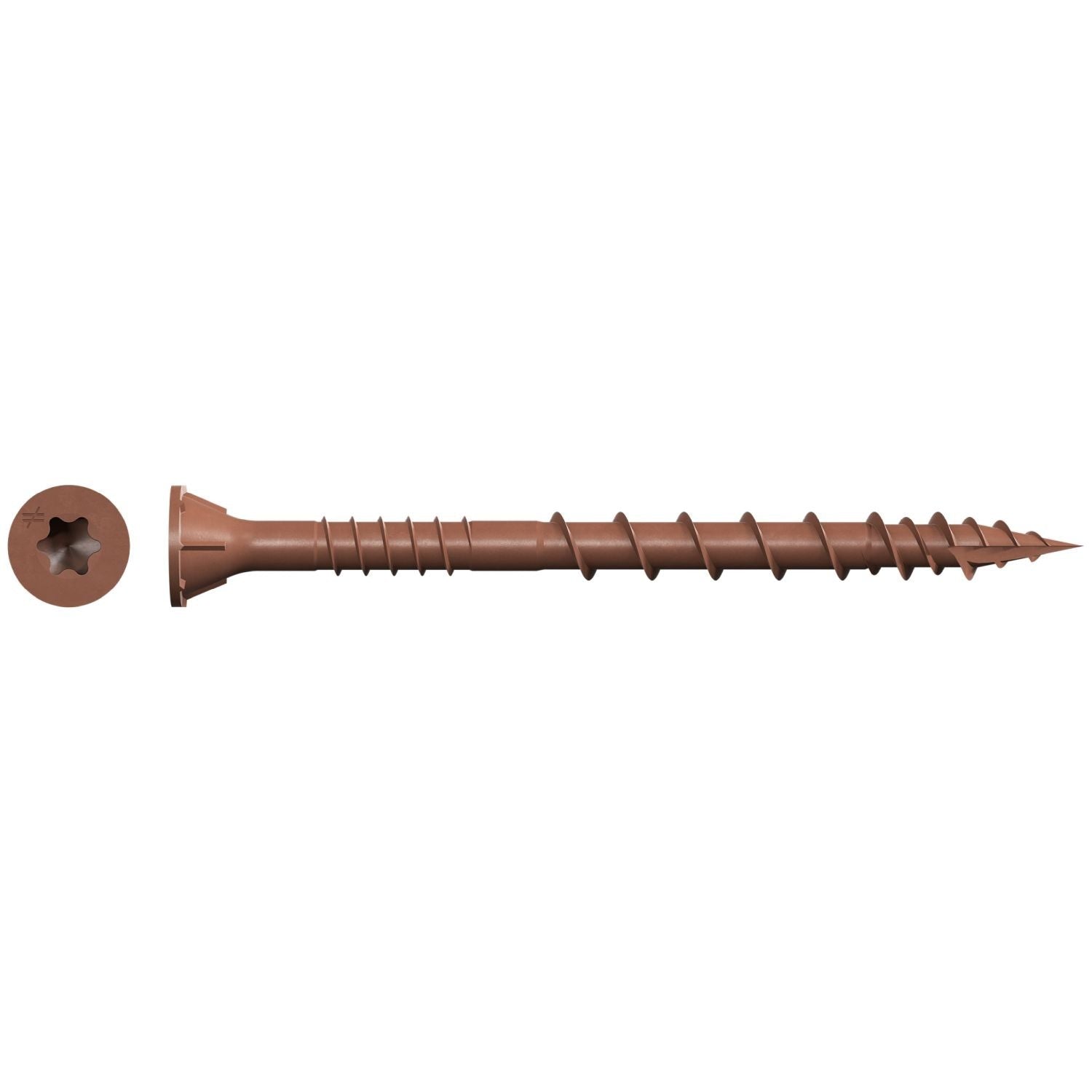 Simpson Strong-Tie DSVR212S Deck-Drive DSV WOOD Screw (Collated), #10 x 2-1/2-in. T25 6-Lobe, Red, 1000-Pack