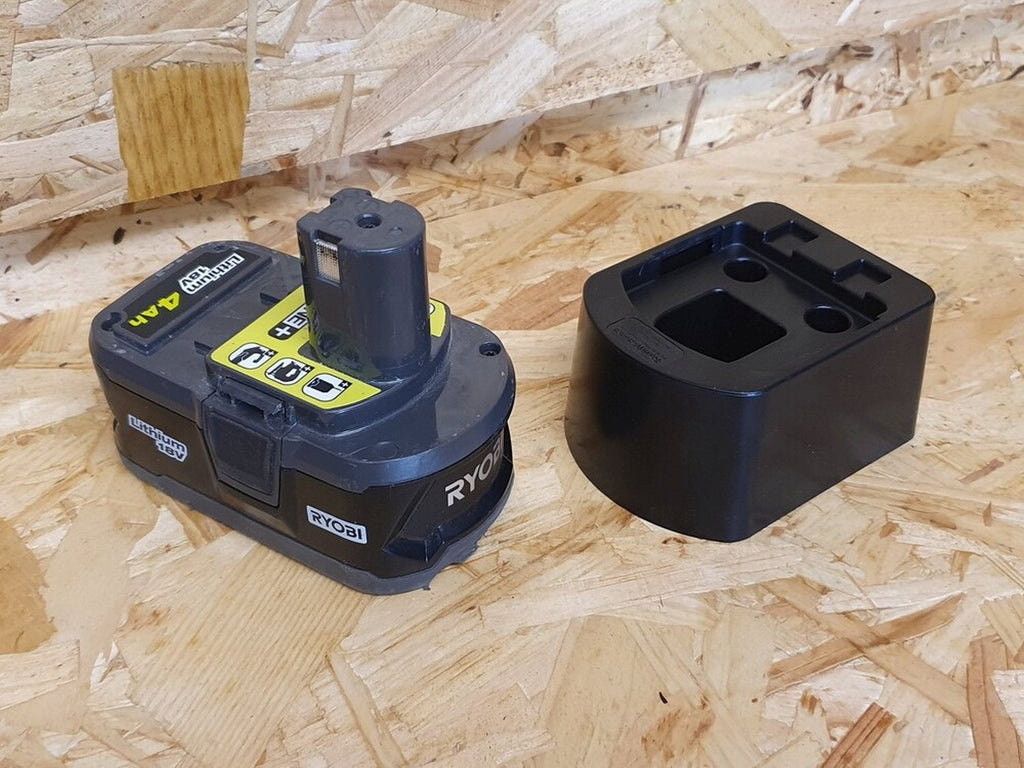 StealthMounts Battery Mounts for Ryobi 18V ONE+ Black, 4-Pack