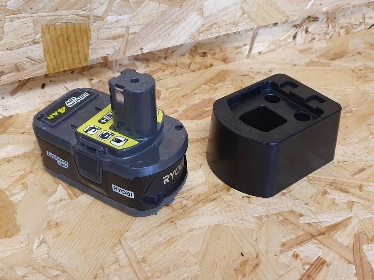 StealthMounts Battery Mounts for Ryobi 18V ONE+ Black, 4-Pack