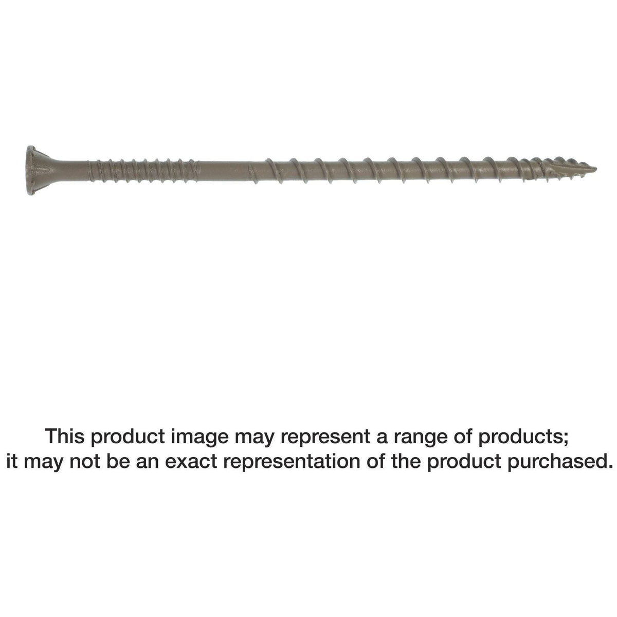 Simpson Strong-Tie DSVT4R5LB Deck-Drive DSV WOOD Screw, #10 x 4-in. T-25, Flat Head, Quik Guard, Tan, 5-lb.