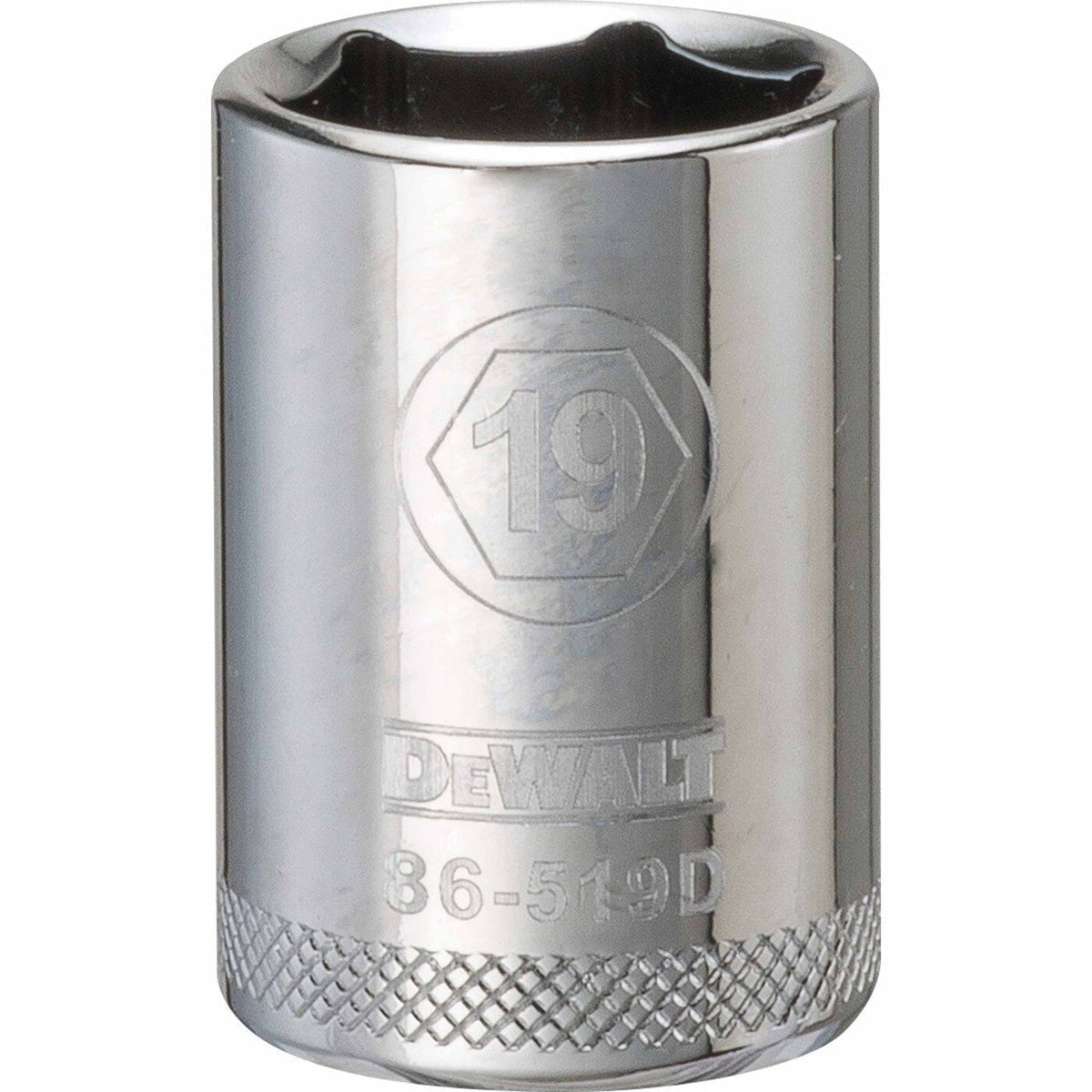 DeWalt 1/2-in. Drive 19 mm 6-Point Socket, 1-Piece (DWMT86519OSP)