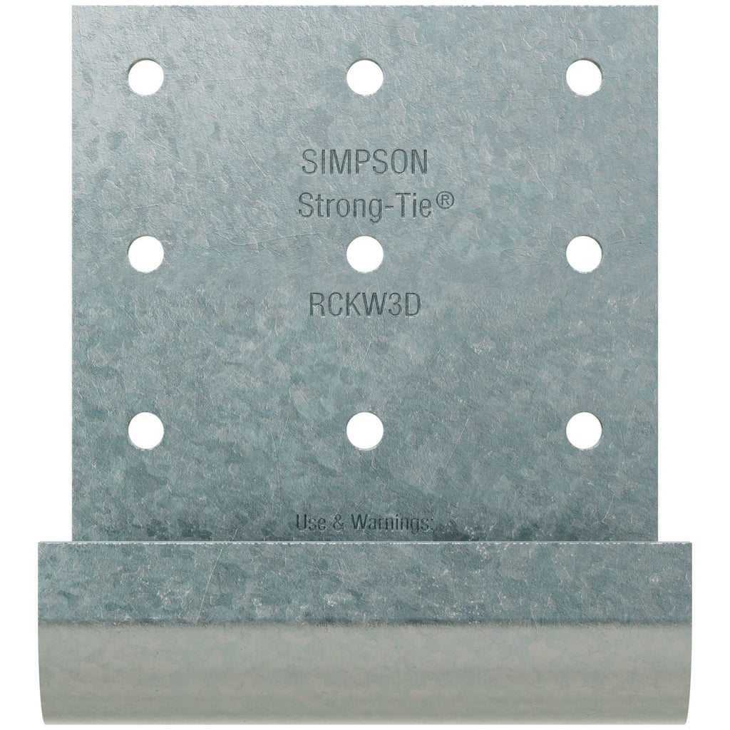 Simpson Strong-Tie RCKW3D-R10 RCKW 3-in. Two-Anchor Kneewall Connector Clip, 10-Pack
