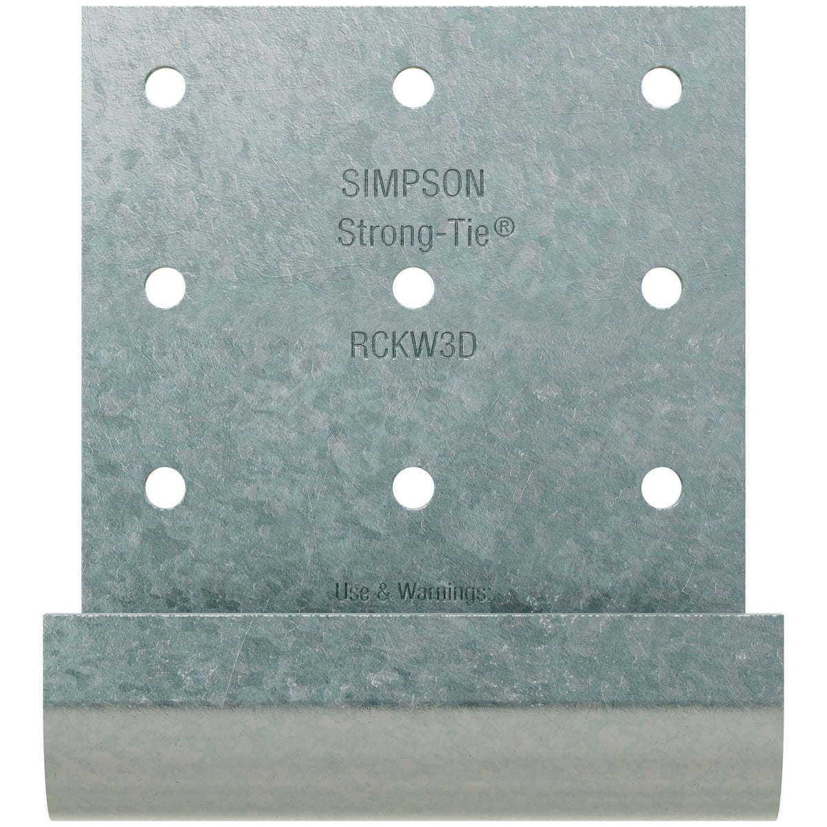 Simpson Strong-Tie RCKW3D-R10 RCKW 3-in. Two-Anchor Kneewall Connector Clip, 10-Pack