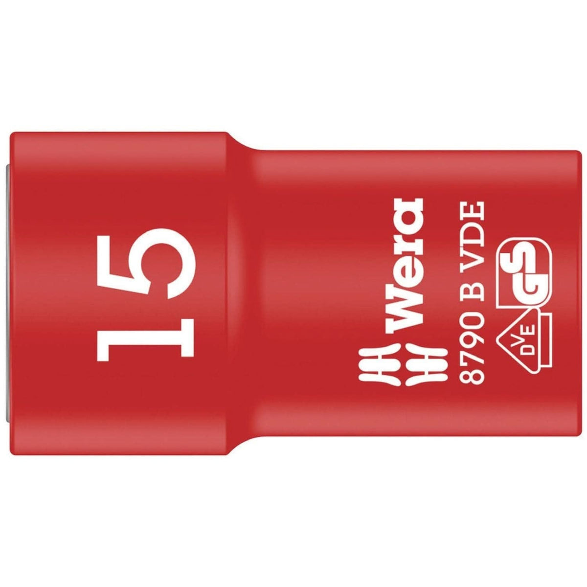 Wera 8790 B VDE Zyklop 3/8-in. Socket, Insulated, 15x46-mm.