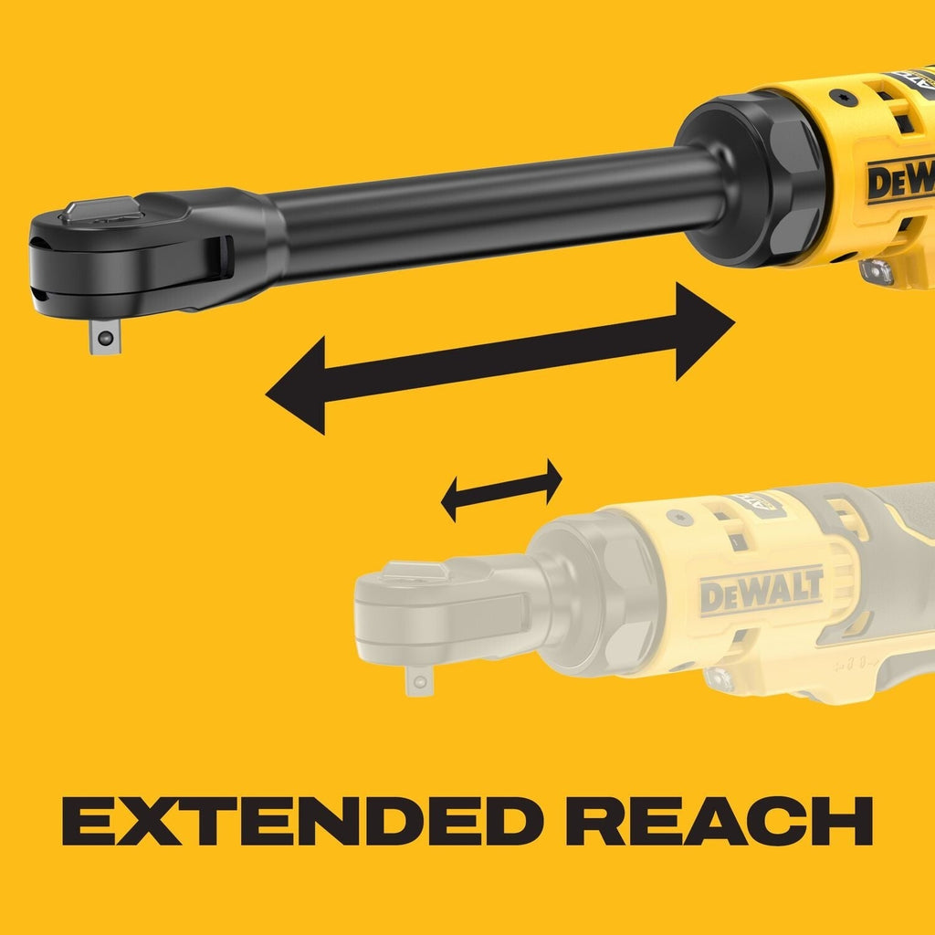 DeWALT DCF514EB ATOMIC 20V MAX Brushless Cordless 1/4-in. Extended Reach Ratchet, Tool Only