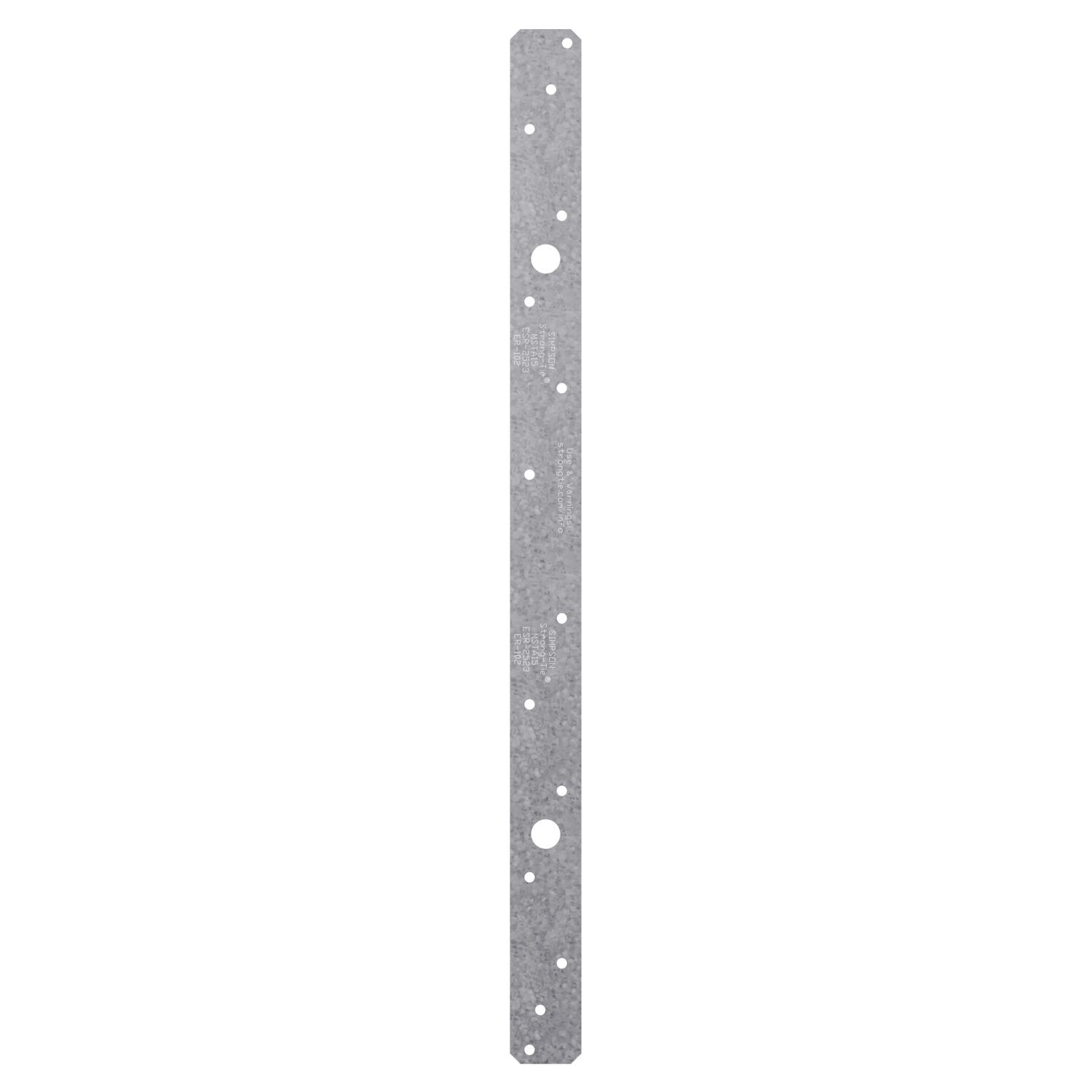 Simpson Strong-Tie MSTA18Z MSTA 18-in. 18-Gauge ZMAX Galvanized Medium Strap Tie