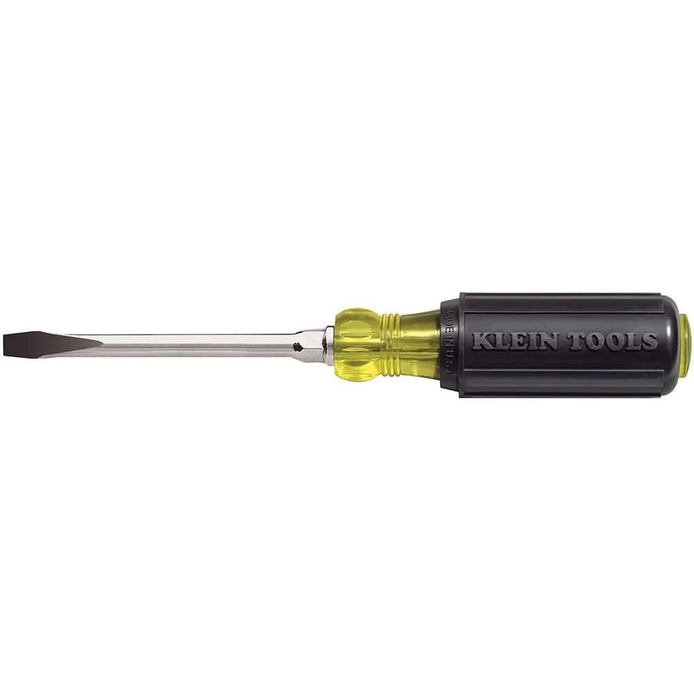 Klein 602-4 1/4" Keystone-Tip Screwdriver 4" Heavy-Duty Round-Shank