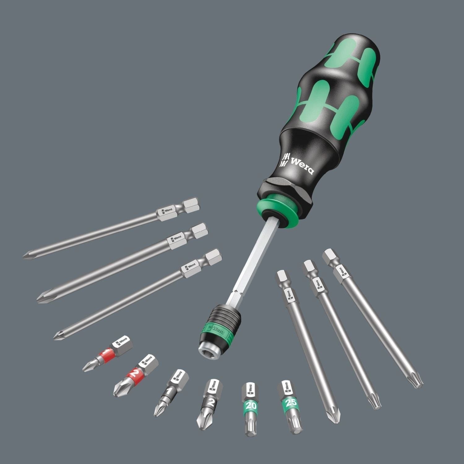 Wera Kraftform Kompakt 20 Tool Finder 2 With Pouch, 13-Pieces