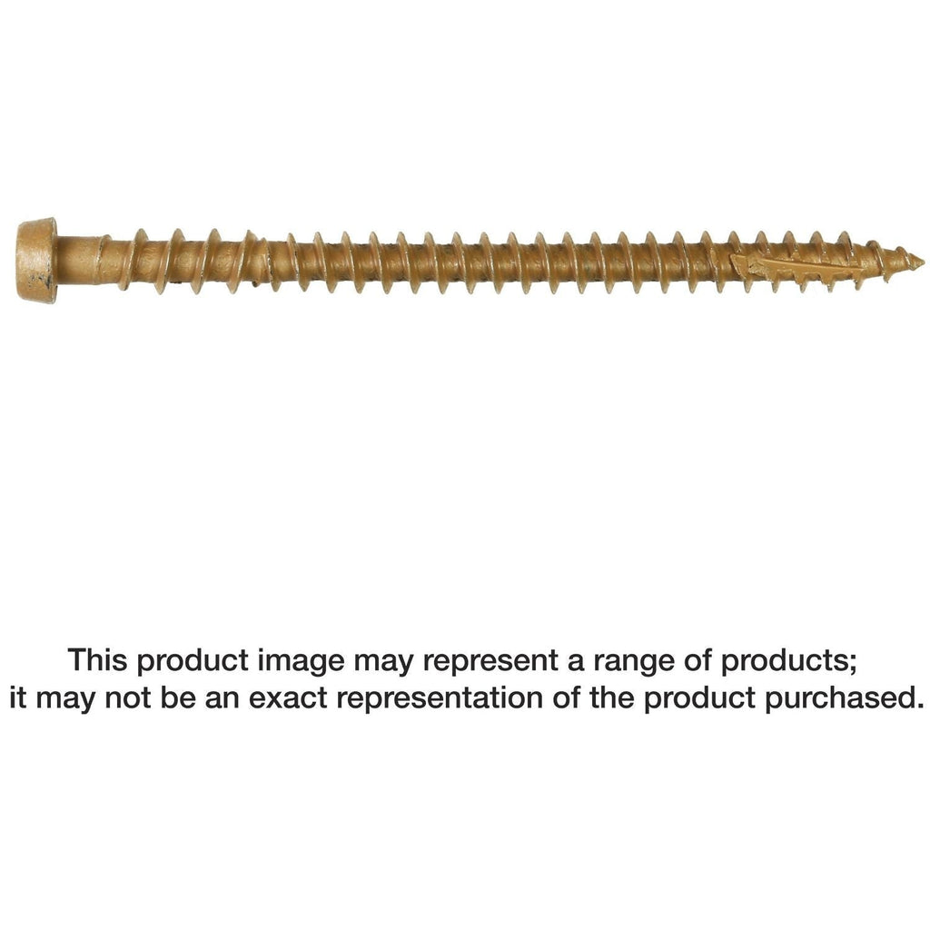 Simpson Strong-Tie DCU234S316TN Deck-Drive DCU COMPOSITE Screw (Collated), #10 x 2-3/4-in. Type 316, Tan, 1000-Pack