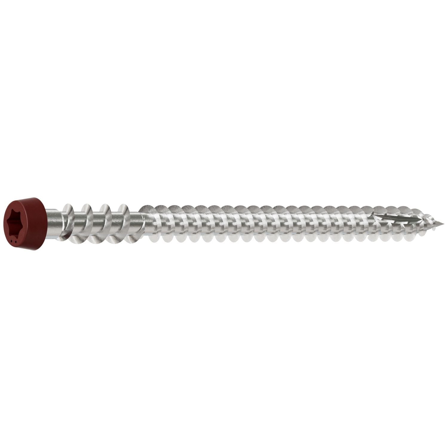 Simpson Strong-Tie DCU234MB305RD01 Deck-Drive DCU COMPOSITE Screw, #10 x 2-3/4-in. T20, Type 305, Red 01, 1750-Pack