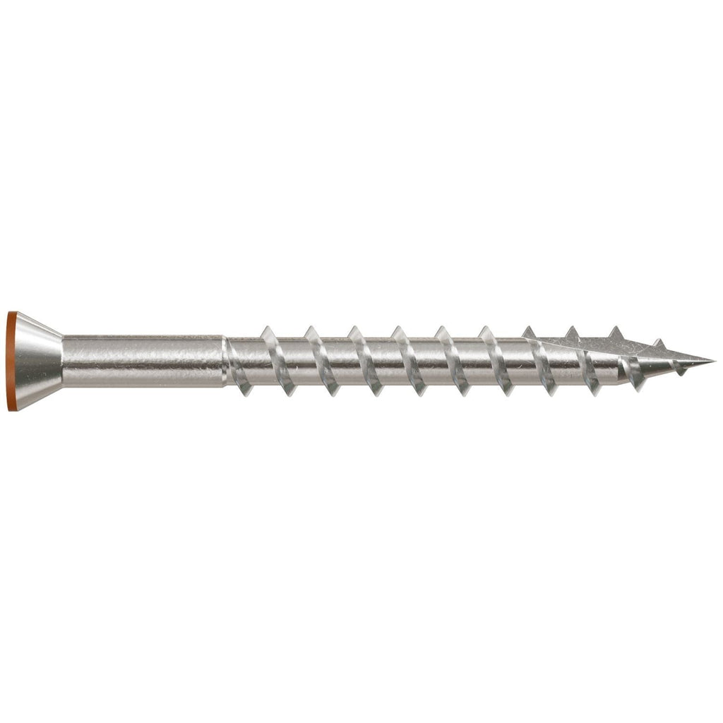 Simpson Strong-Tie T07162FT70TN01 Trim-Head Screw, 6-Lobe Drive, #7 x 1-5/8-in. T-15 Type 316, Tan 01, 70-Pack