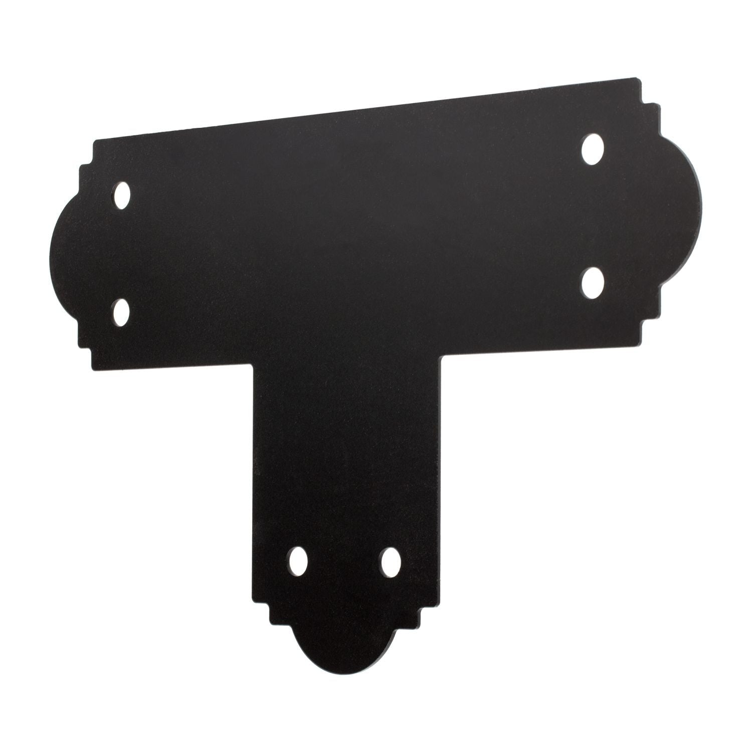 Simpson Strong-Tie APT6 Outdoor Accents Mission Collection ZMAX, Black Powder-Coated T Strap for 6x6