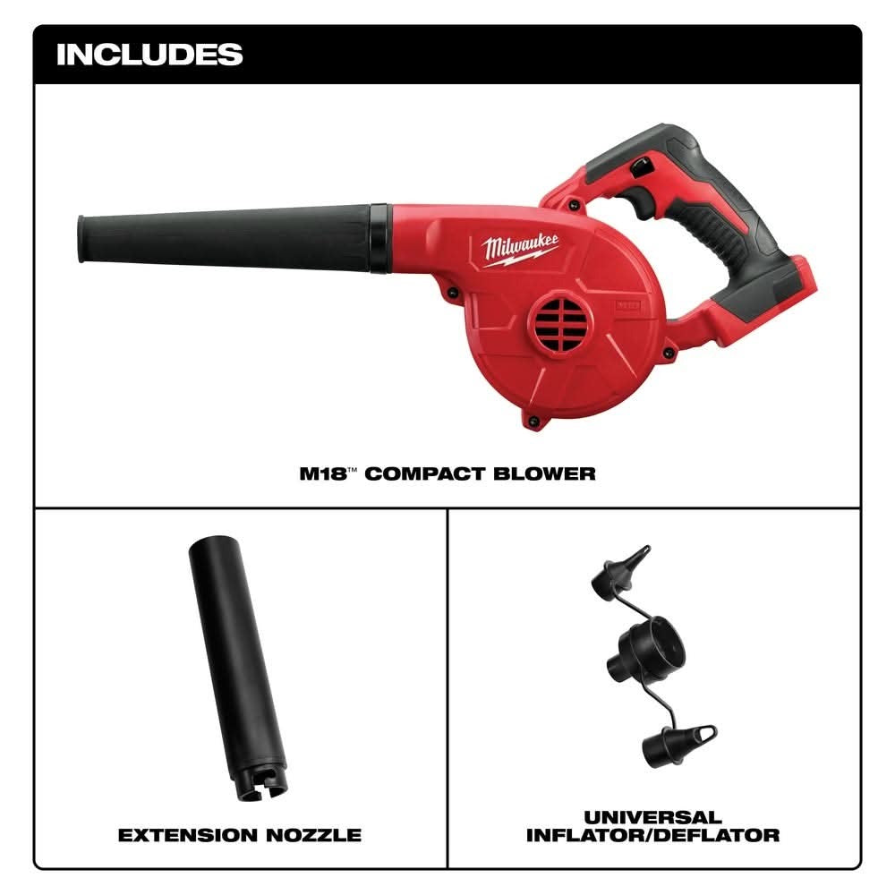 Milwaukee 0884-20 M18 Compact Blower