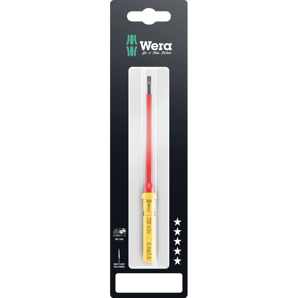 Wera Kraftform Kompakt VDE 60 I Take It Easy SB, 0.6x3.5x157-mm.
