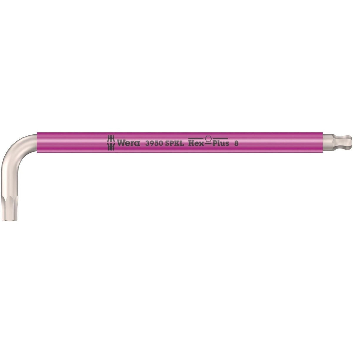 Wera 3950 Spkl Multicolour L-Key, Metric, Stainless, 1.5x90-mm.