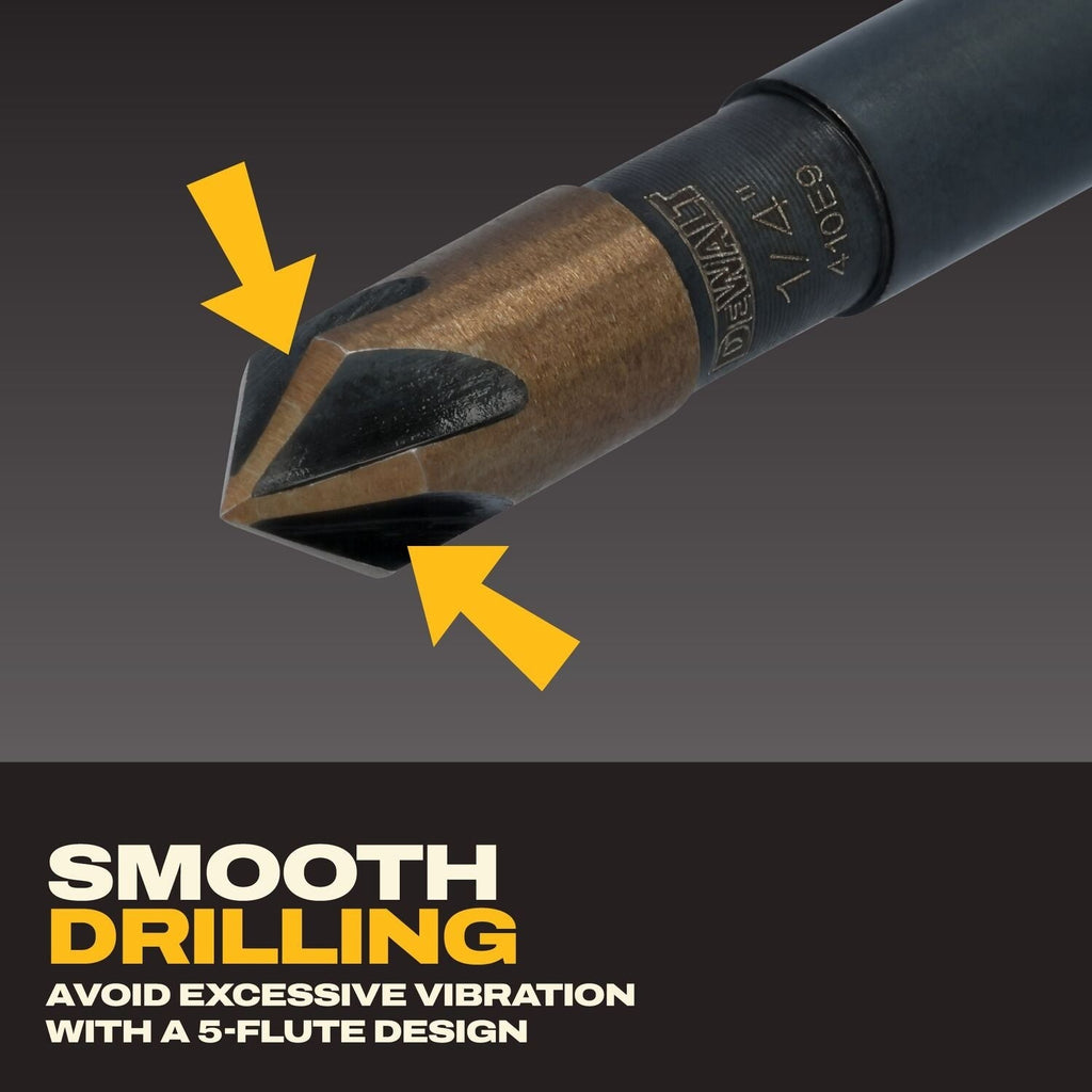 DeWALT DWAMDB5SETCS Metal 5-Piece Countersink Set