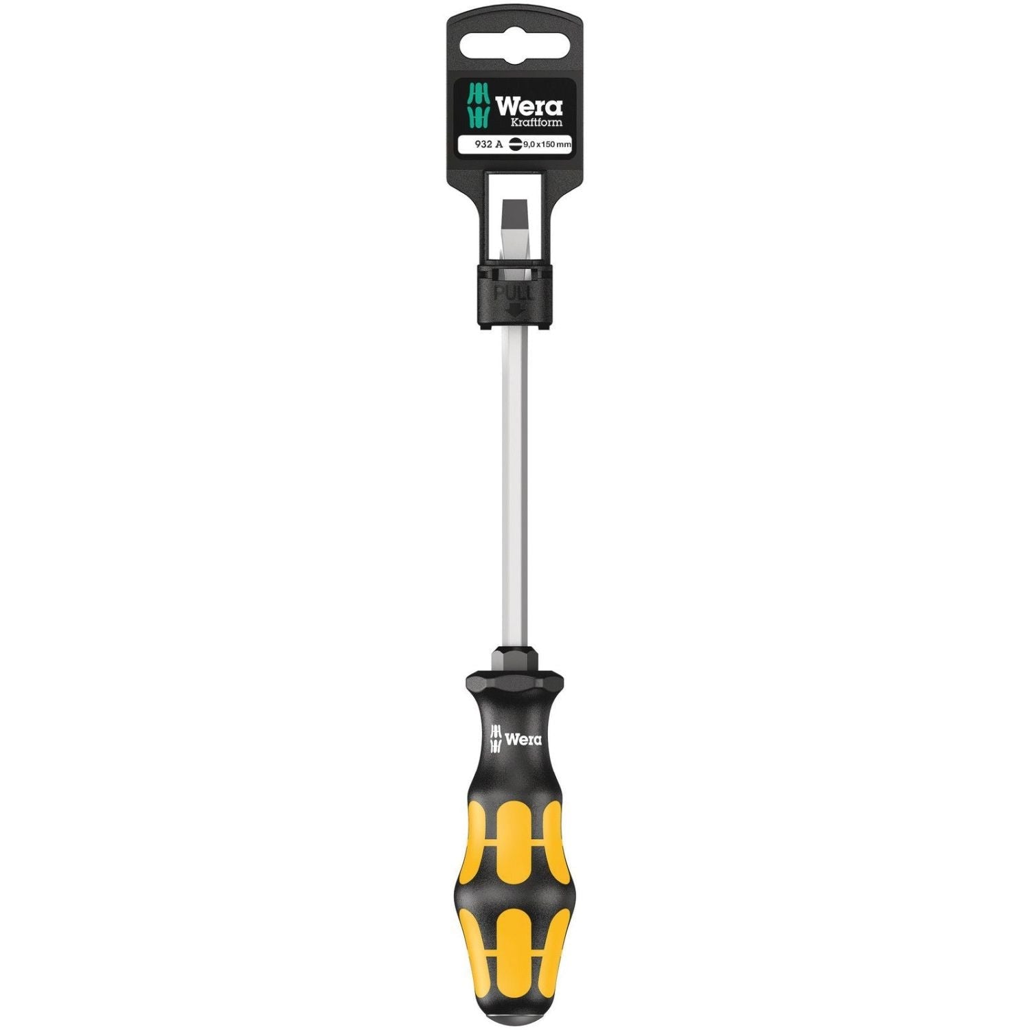 Wera 932 A SB Screwdriver For Slotted Screws, 1.6x9x150-mm.