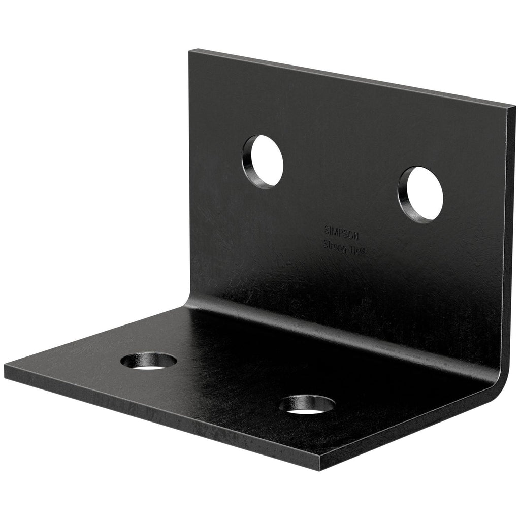 Simpson Strong-Tie HL46PC HLPC 4-1/4-in. x 6-in. Black Powder-Coated Ornamental Heavy Angle