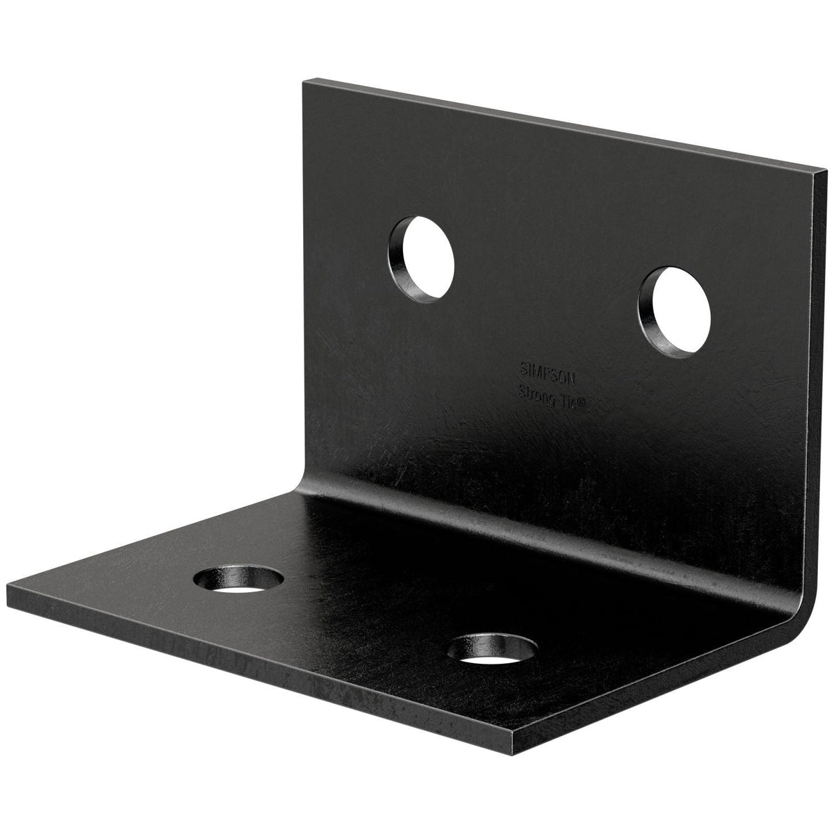 Simpson Strong-Tie HL46PC HLPC 4-1/4-in. x 6-in. Black Powder-Coated Ornamental Heavy Angle