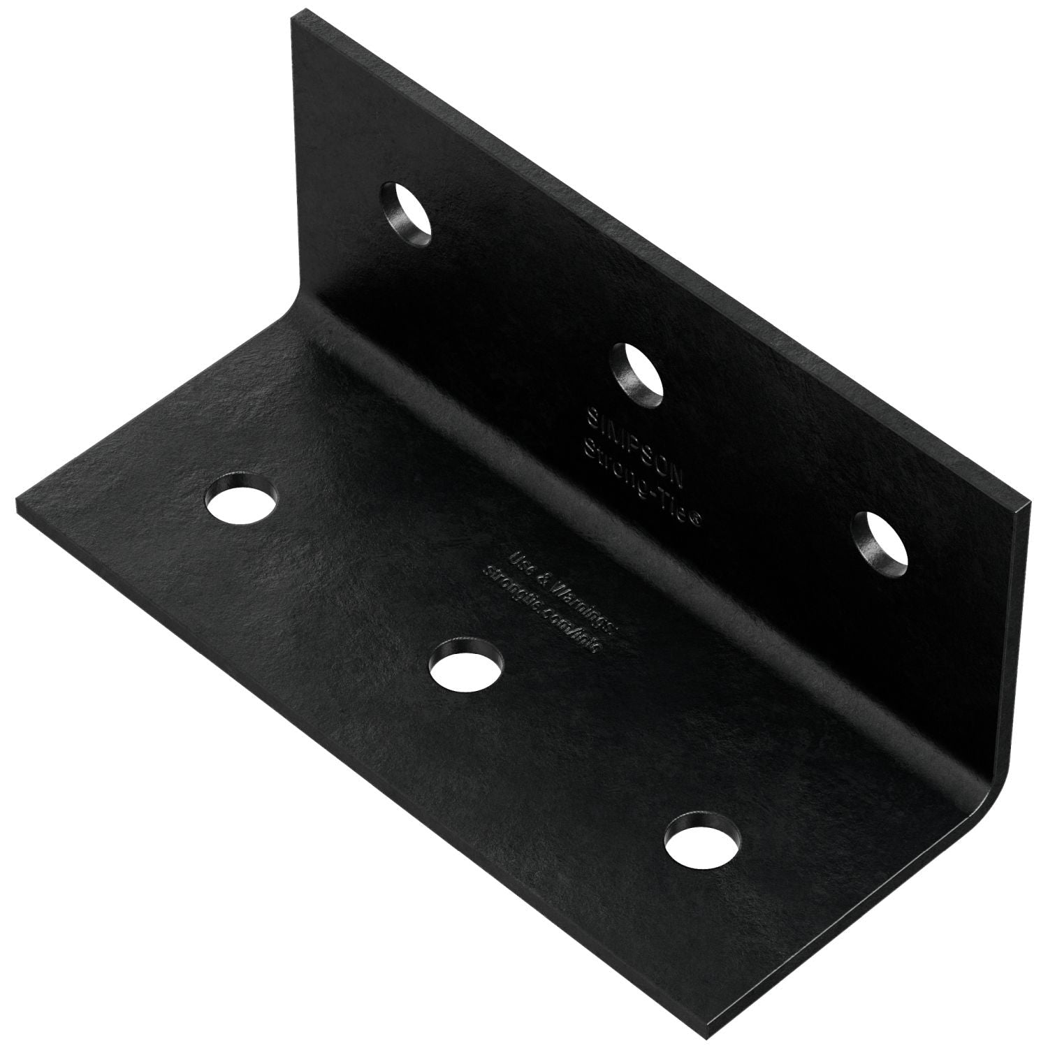 Simpson Strong-Tie HL37PC HLPC 3-1/4-in. x 7-1/2-in. Black Powder-Coated Ornamental Heavy Angle