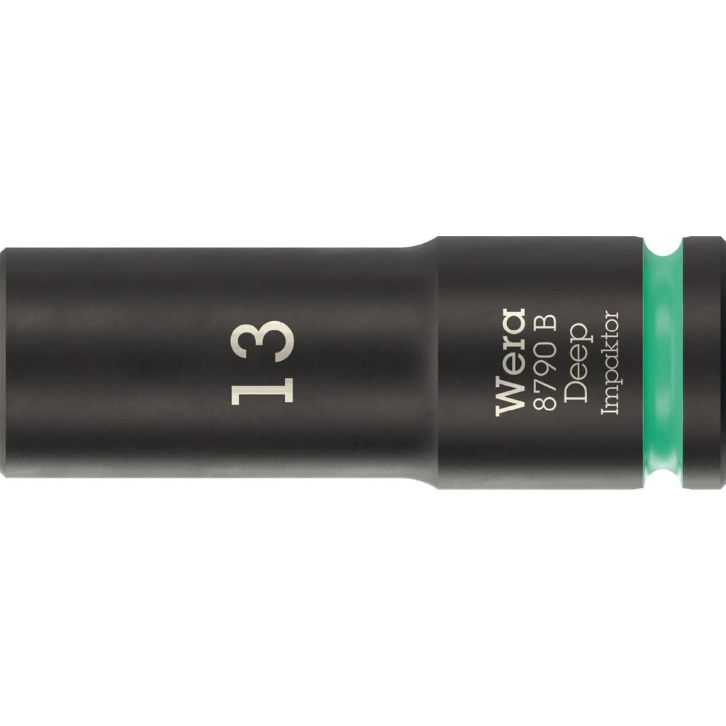 Wera 8790 B Impaktor Deep Socket With 3/8-in. Drive, 3/8-in.x63-mm.