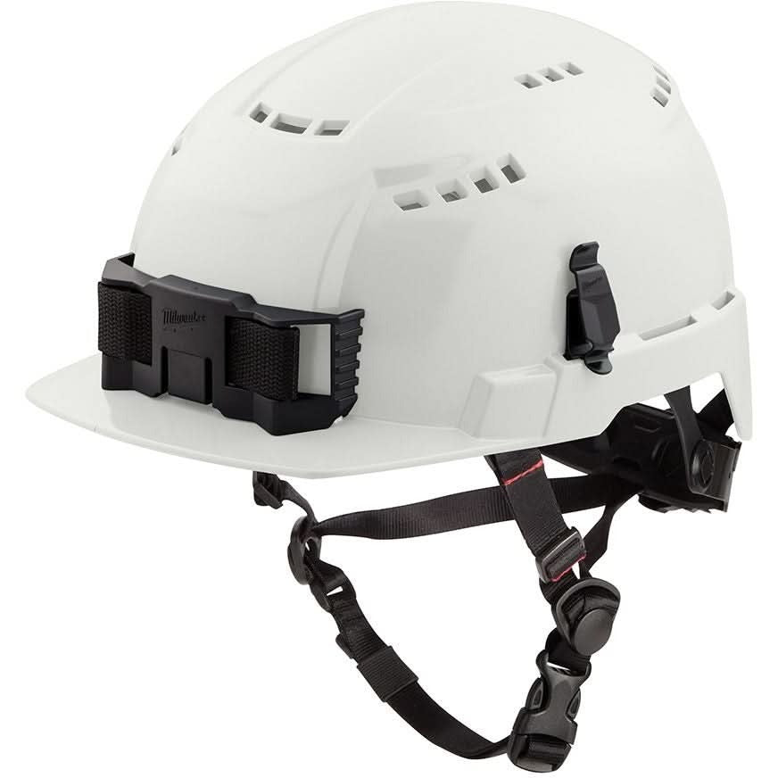 Milwaukee 48-73-1320 White Front Brim Vented Safety Helmet - Type 2, Class C