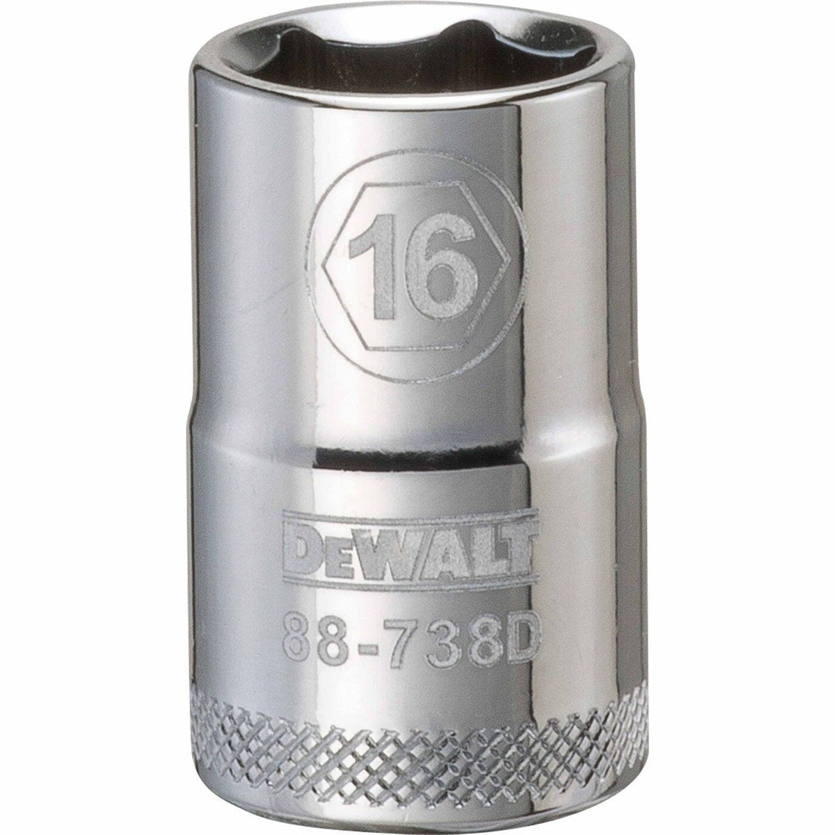DEWALT 1/2 in. Drive 16 mm 6-Point Socket, 1-Piece (DWMT88738OSP)