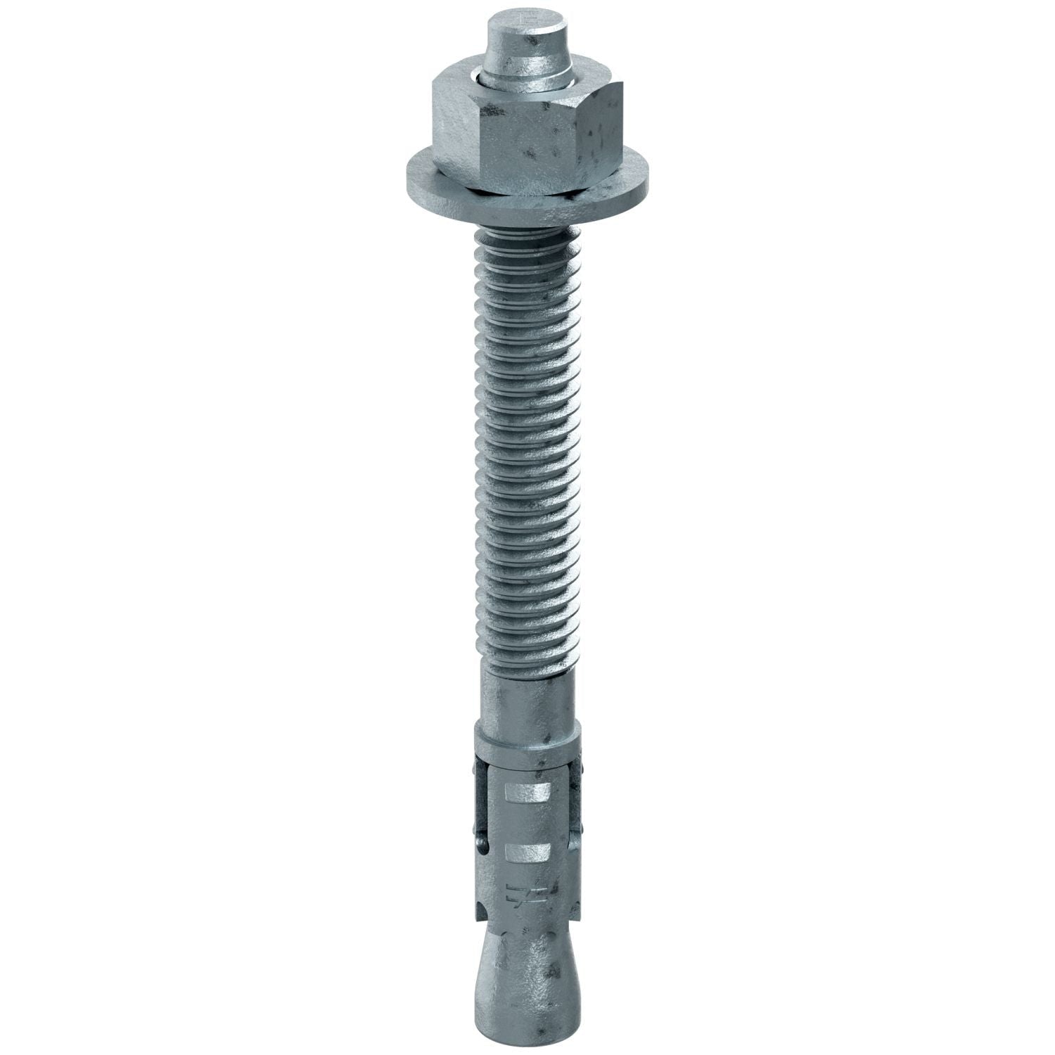 Simpson Strong-Tie STB2-37334MGF50 Strong-Bolt 2, 3/8-in. x 3-3/4-in. Mechanically Galvanized Wedge Anchor, Fully Assembled, 50-Pack
