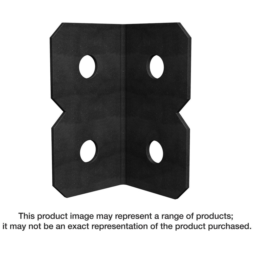 Simpson Strong-Tie OHA33 OHA 3-1/8-in. x 3-in. Black Powder-Coated Ornamental Heavy Angle