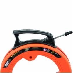 Klein Tools 56335 Wide Steel Fish Tape, 1/4-Inch x 25-Foot